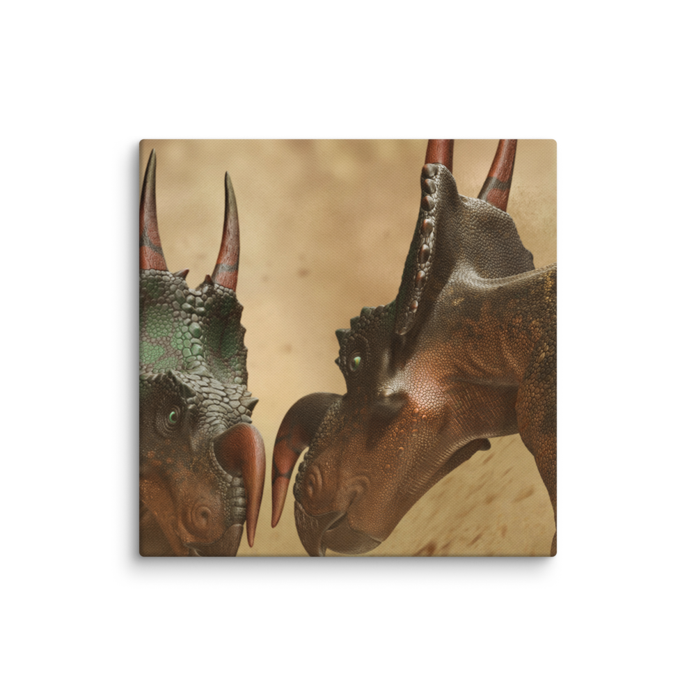 Einiosaurus Fighting canvas