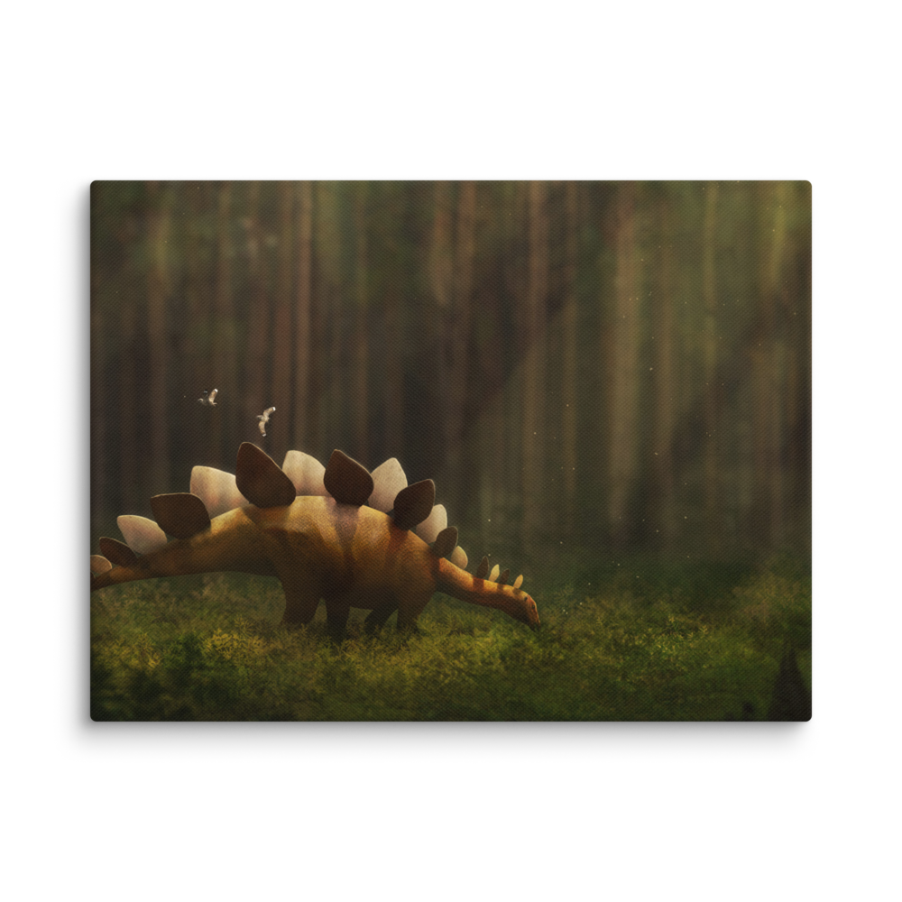 Stegosaurus stenops — Canvas 12×16
