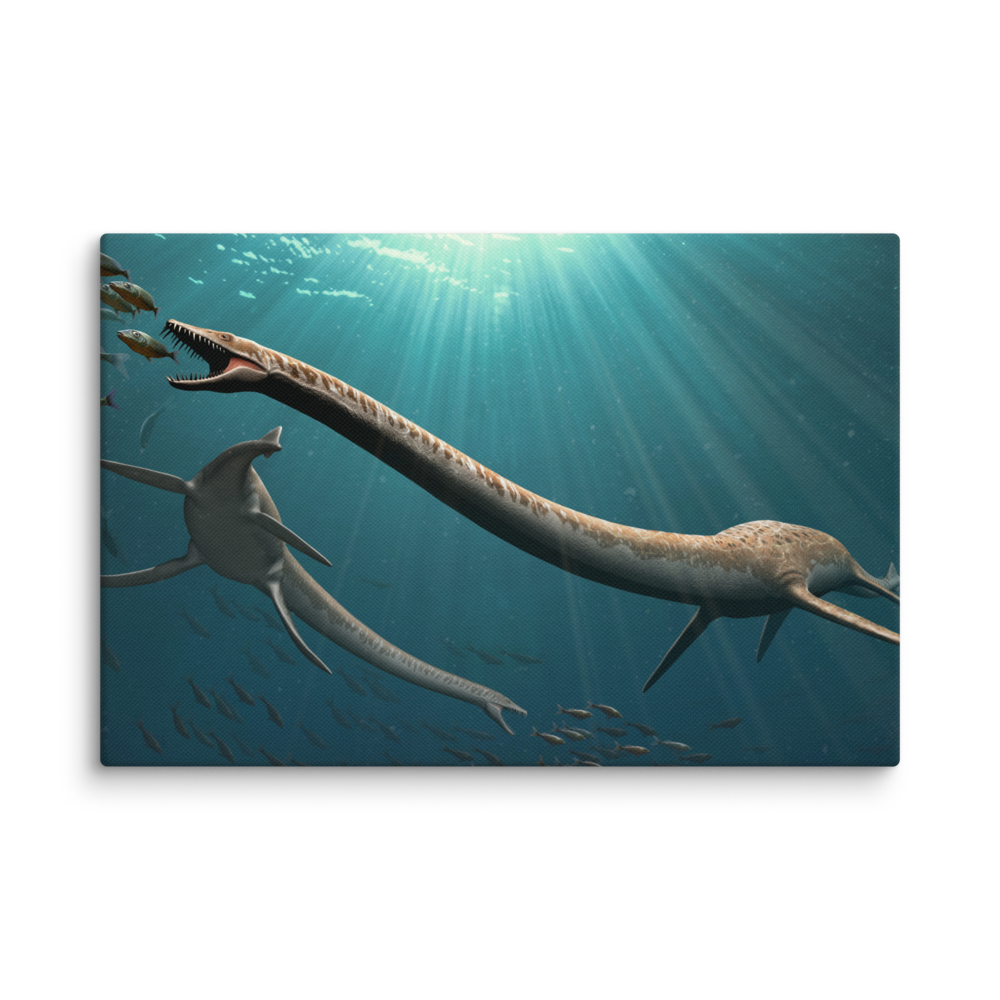 Elasmosaurus — Canvas 12×18