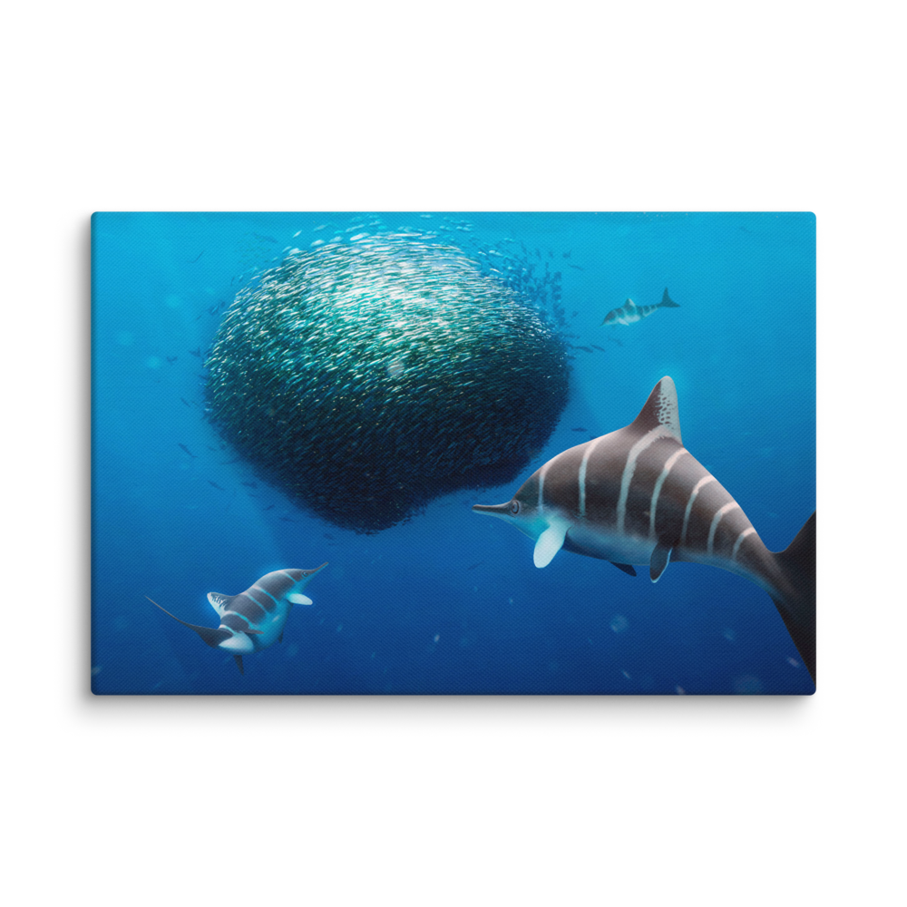 Ichthyosaurus larkini canvas