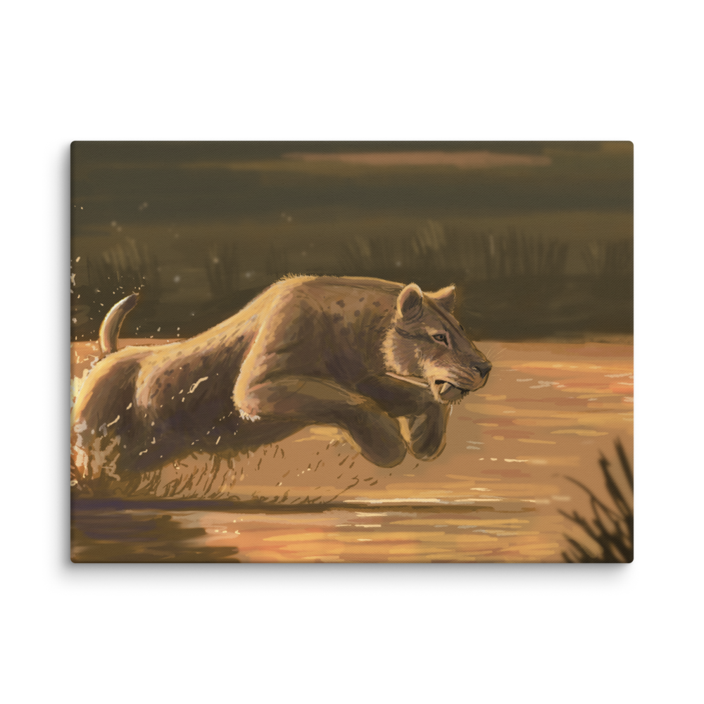 Homotherium — Canvas 18×24