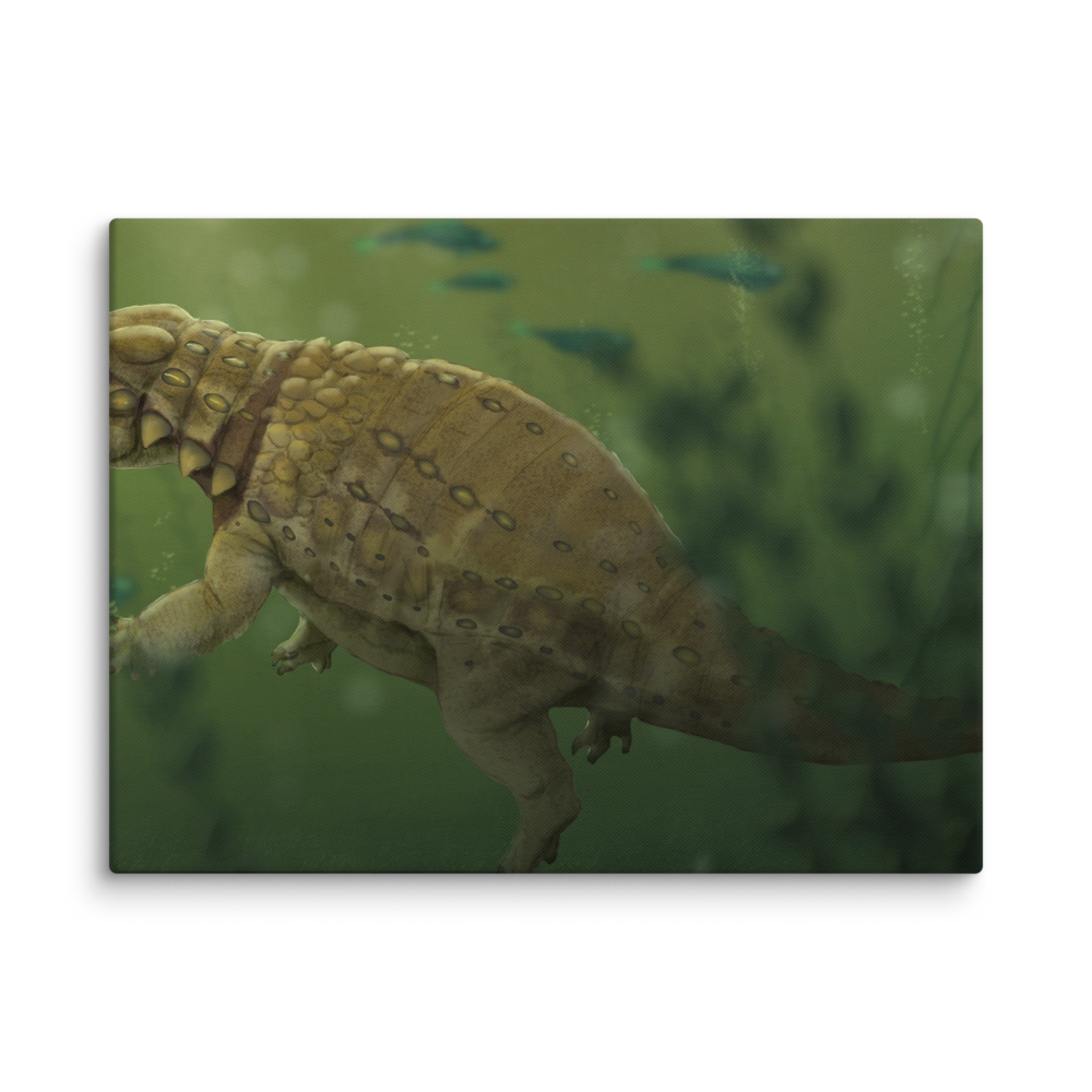 Liaoningosaurus paradoxus — Canvas 18×24