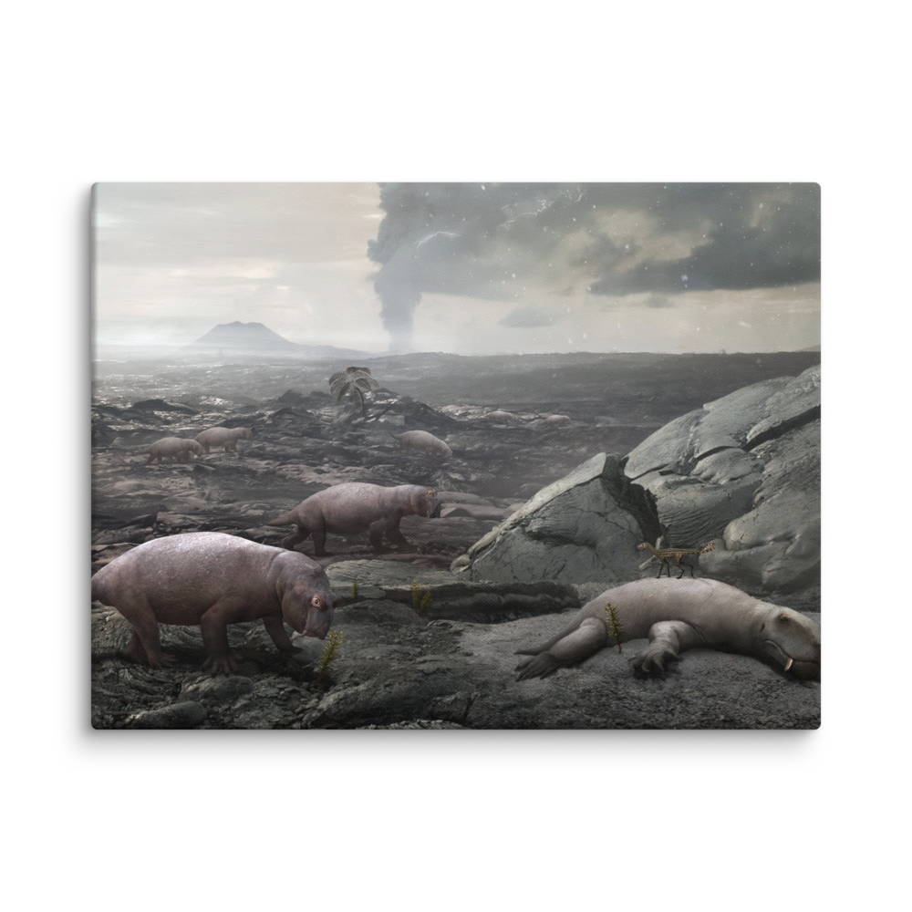 The Great Permian Extinction - On Land — Canvas 24×32