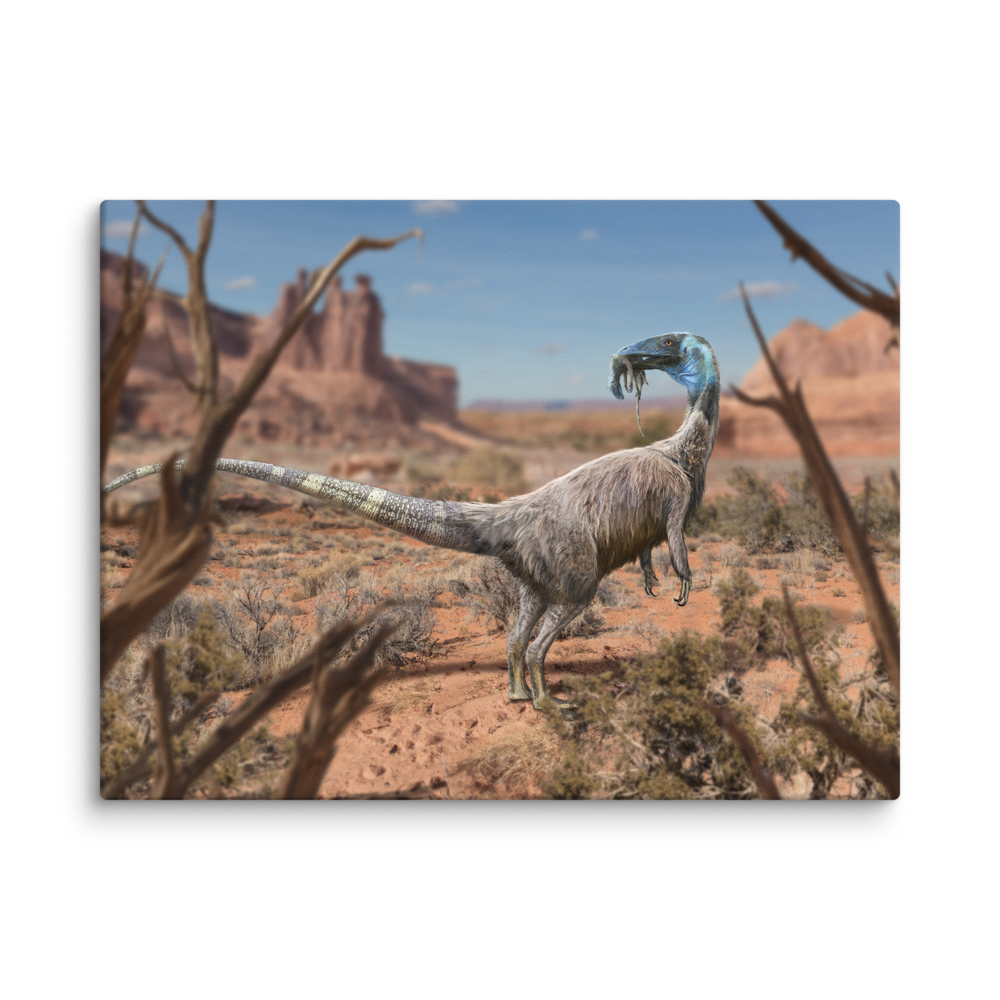 Coelophysis Cannibalism — Canvas 24×32