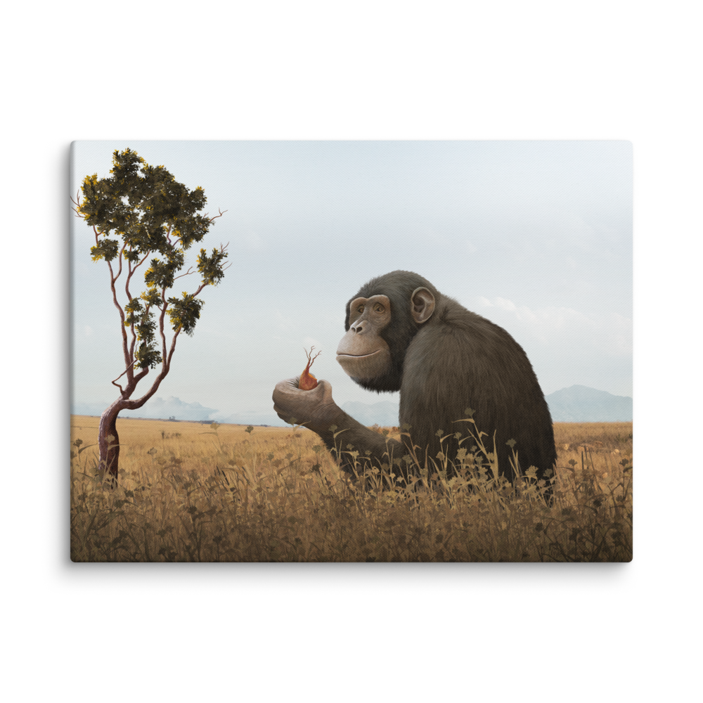 Ouranopithecus — Canvas 30×40