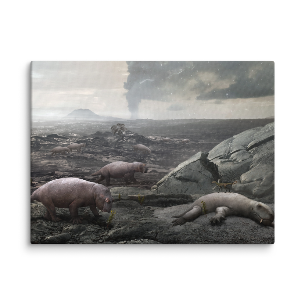 The Great Permian Extinction - On Land — Canvas 30×40