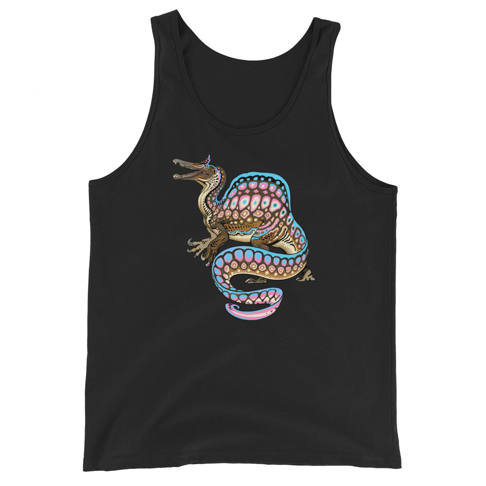 Spinosaurus Transgender Pride - Unisex tank top