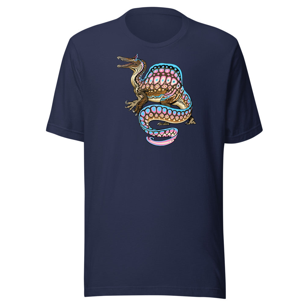 Spinosaurus Transgender Pride mockup