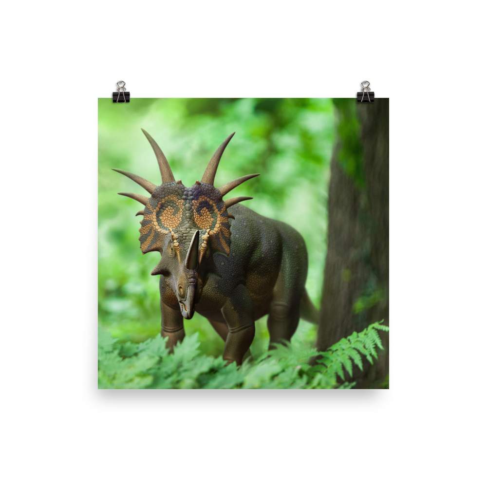 Styracosaurus Looking poster