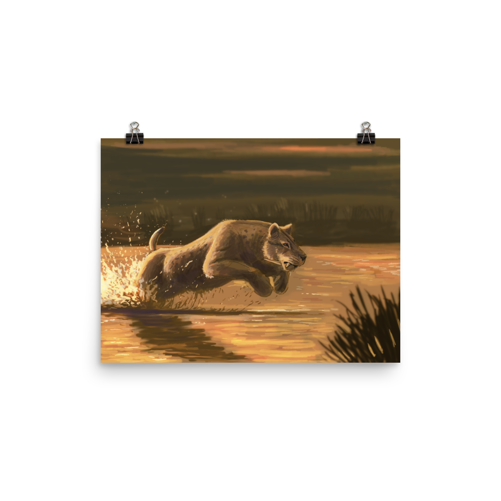 Homotherium — Poster 12×16