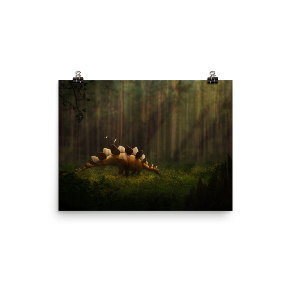 Stegosaurus stenops poster