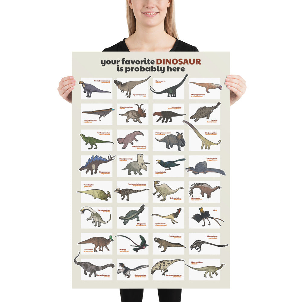 Dinosaur Infographic Poster – Carefully Researched – the