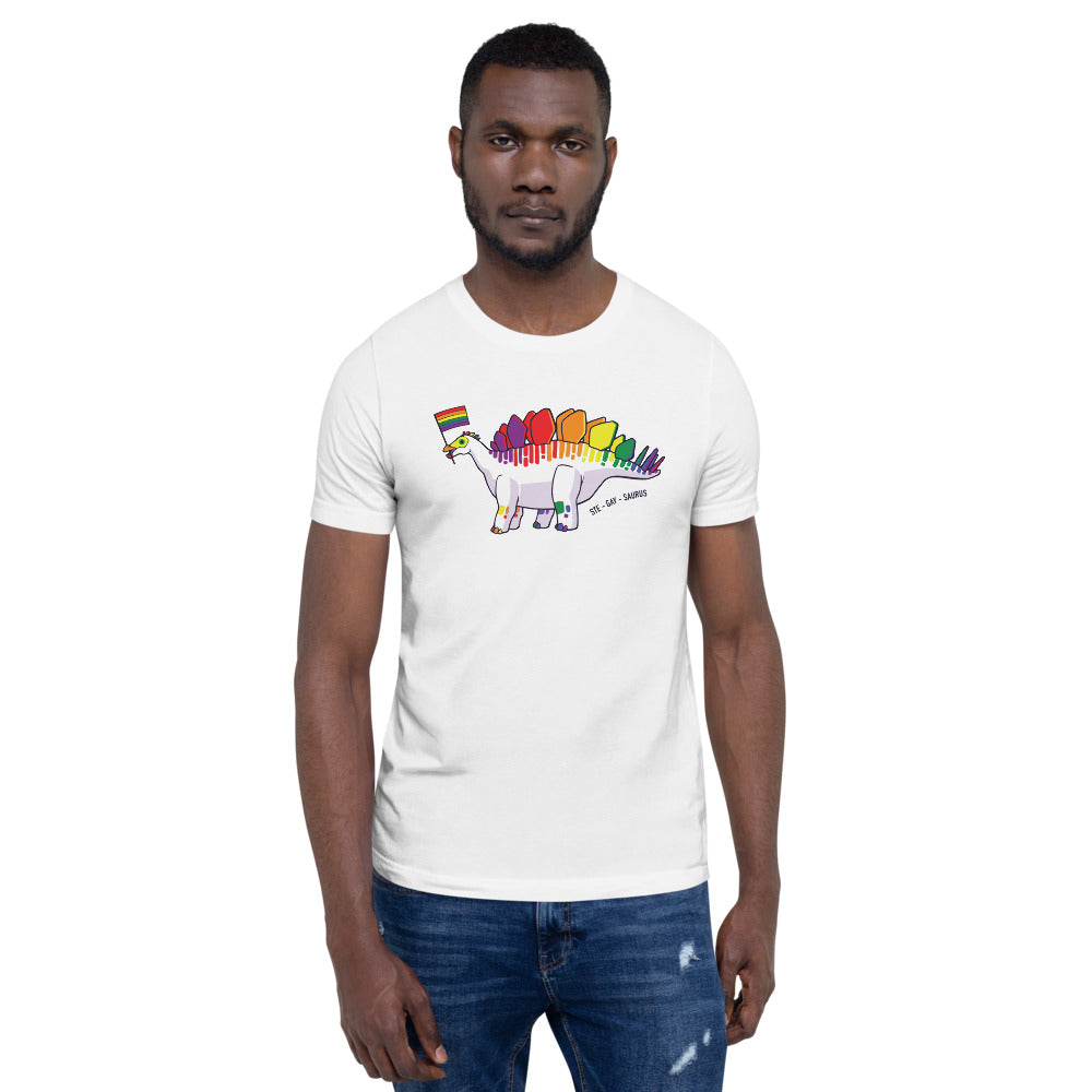 Stegosaurus Dinosaur Pride Flag t-shirt – Studio 252MYA