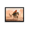 Ouranosaurus framed print