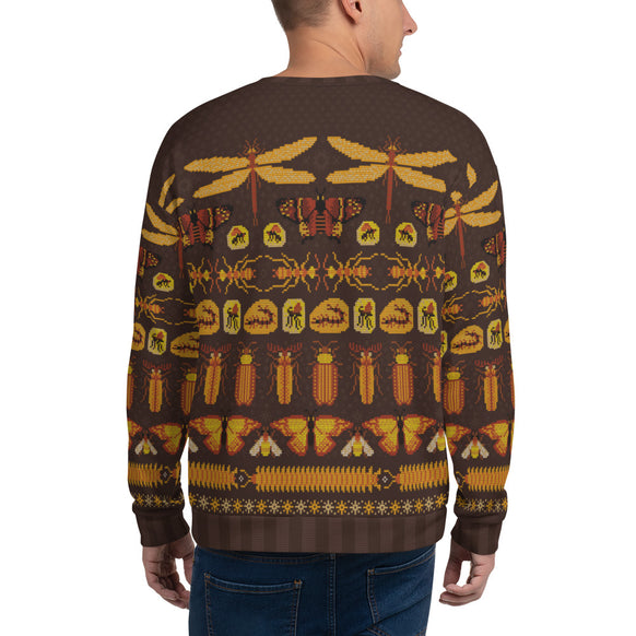 Prehistoric Bugs Ugly Holiday Sweatshirt