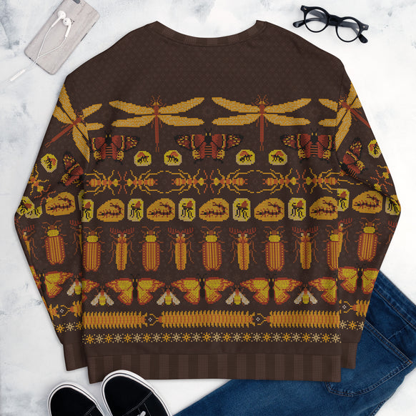 Prehistoric Bugs Ugly Holiday Sweatshirt
