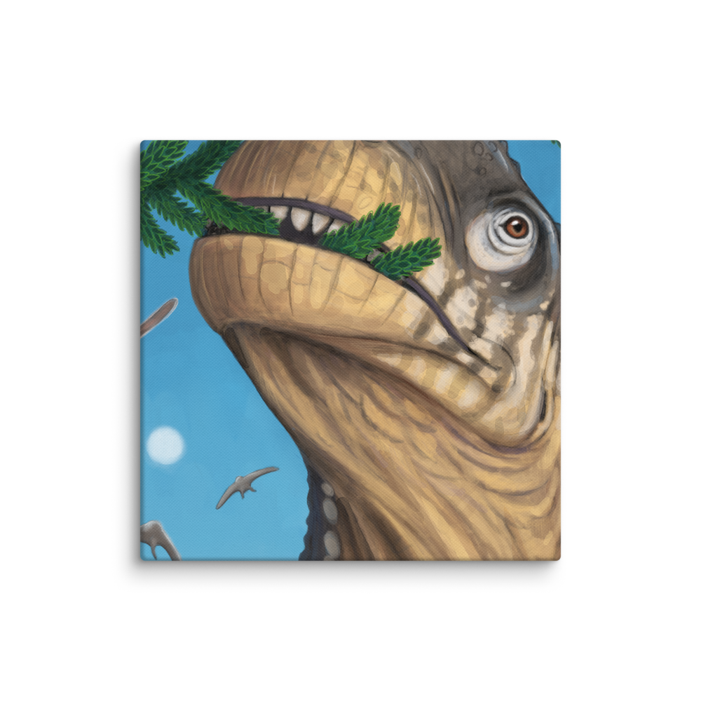 Camarasaurus Close-up canvas
