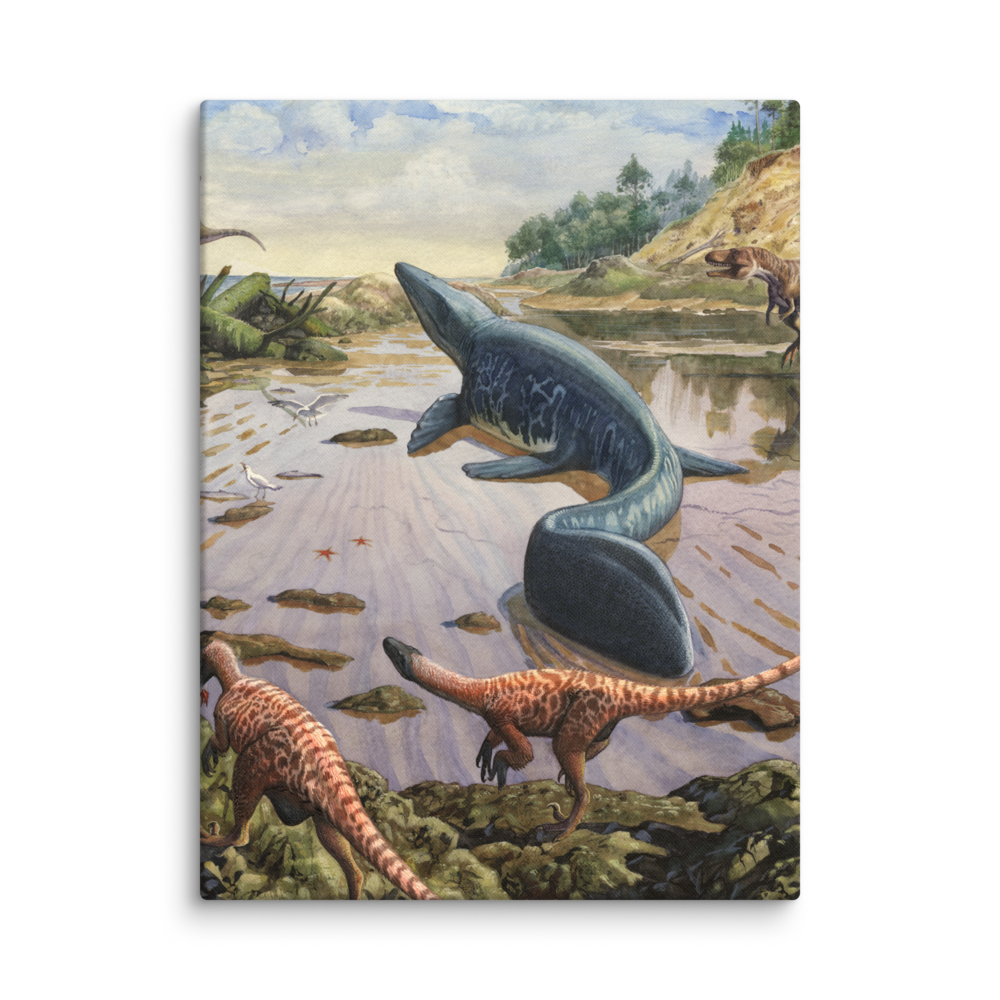 Mosasaurus — Canvas 18×24