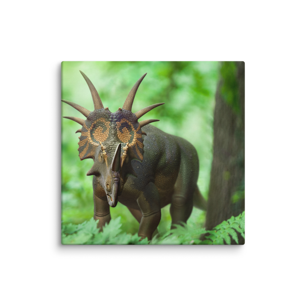 Styracosaurus Looking — Canvas 20×20