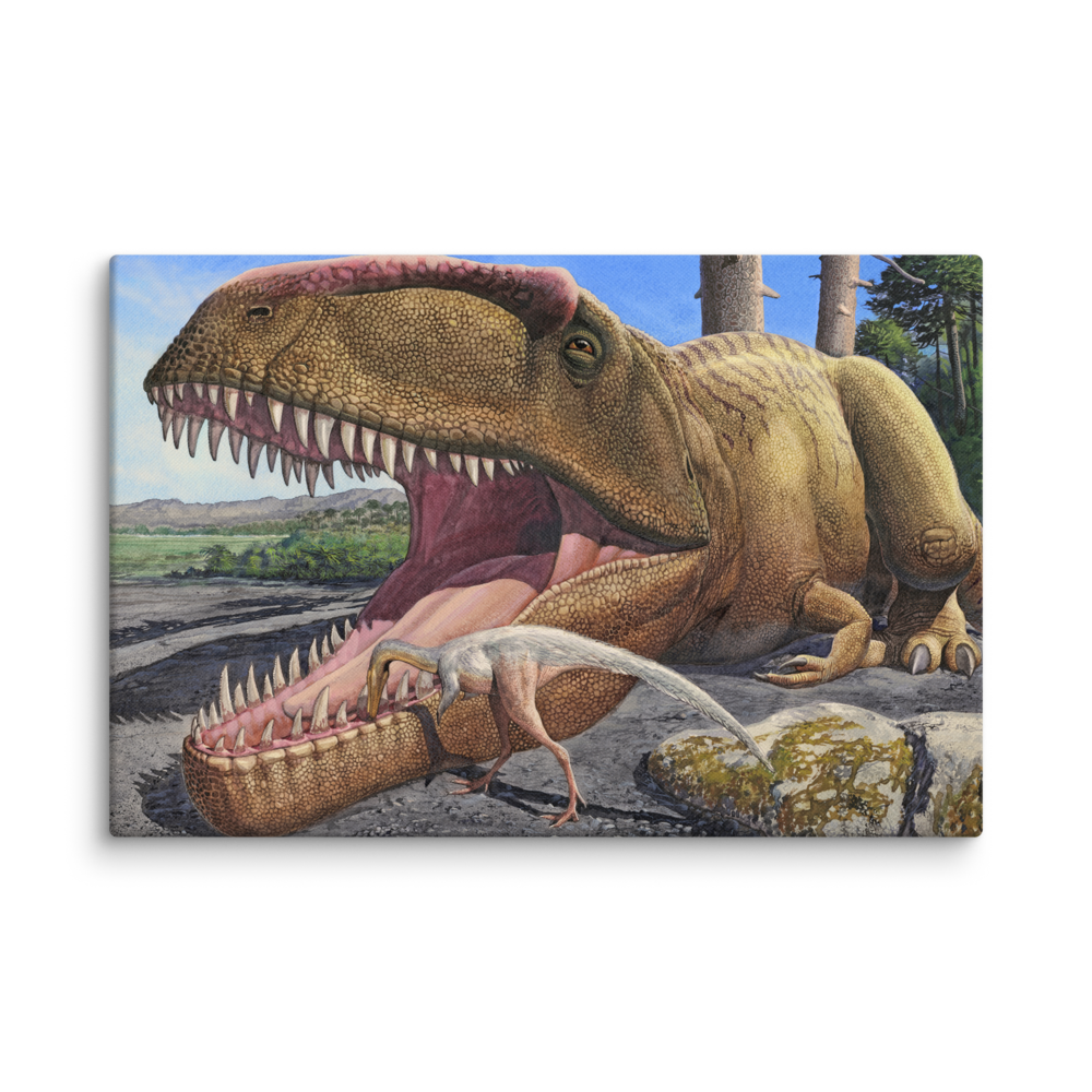 Giganotosaurus carolinii and Alnashetri cerropoliciensis Symbiosis — Canvas 20×30