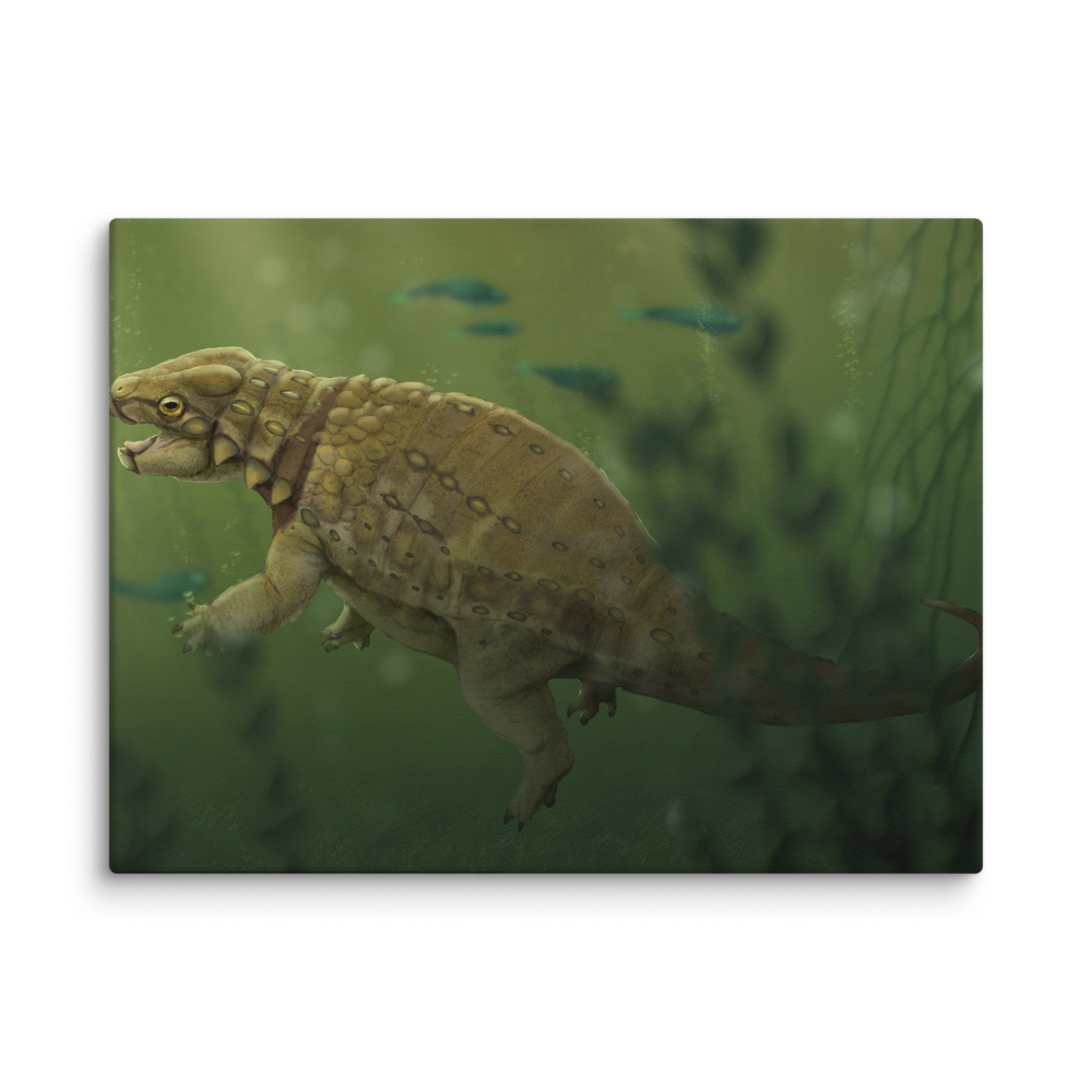 Liaoningosaurus paradoxus — Canvas 30×40