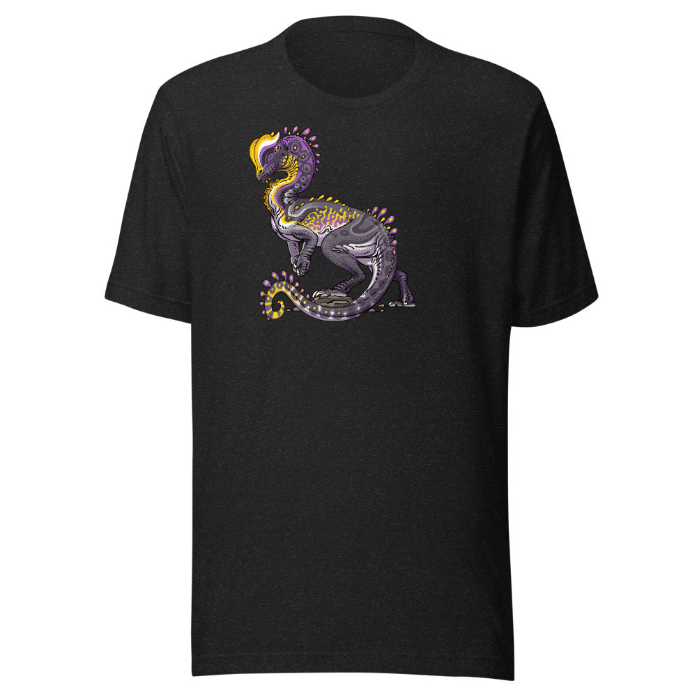 Dilophosaurus Nonbinary Pride mockup