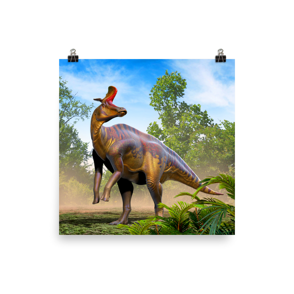 Lambeosaurus lambei — Poster 12×12