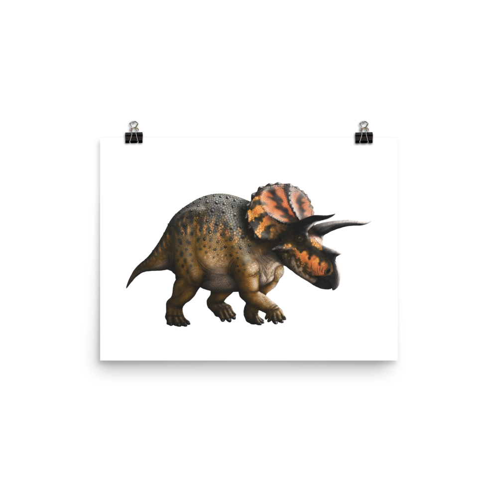 Scaly Triceratops — Poster 12×16