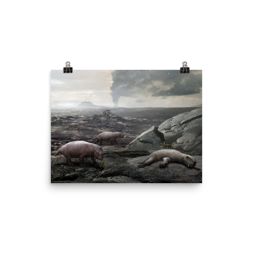The Great Permian Extinction - On Land — Poster 12×16
