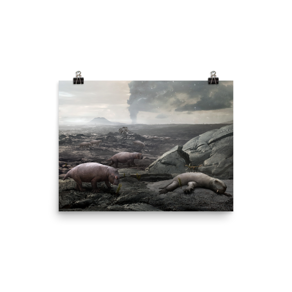 The Great Permian Extinction - On Land — Poster 12×16