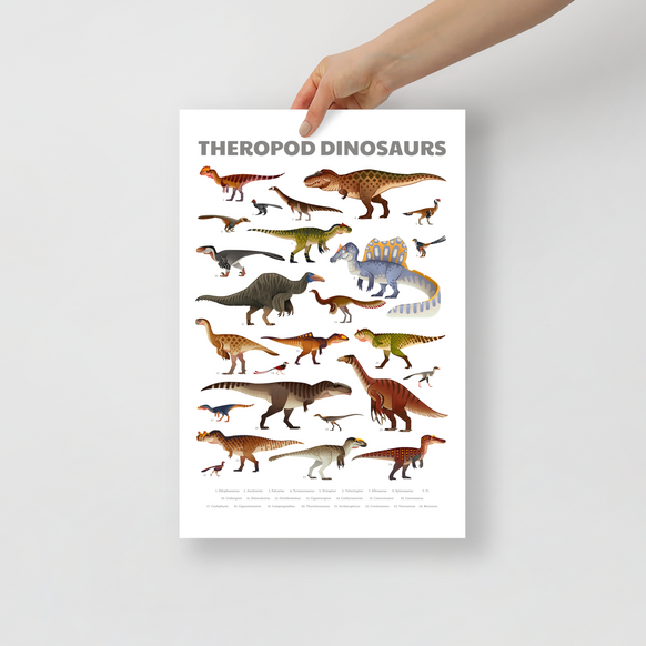 Theropod Dinosaurs poster