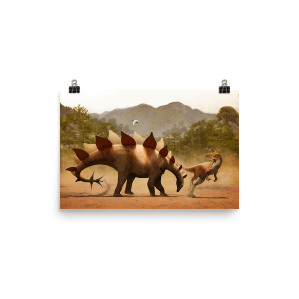 Stegosaurus vs Allosaurus poster