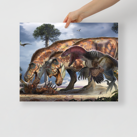 Dakotaraptor vs Tyrannosaurus poster
