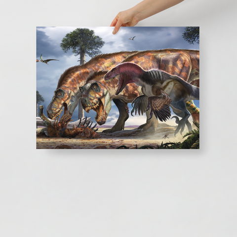 Dakotaraptor vs Tyrannosaurus poster