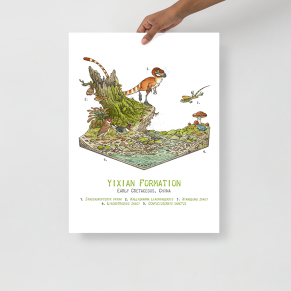 Yixian Formation Diorama poster