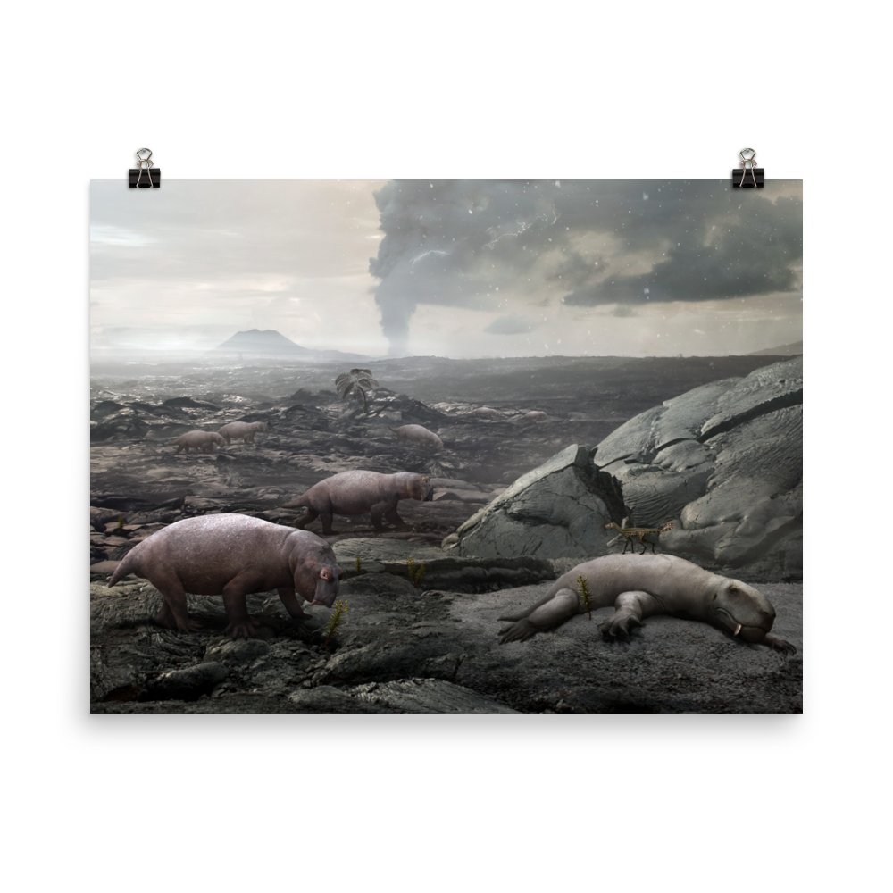 The Great Permian Extinction - On Land — Poster 18×24
