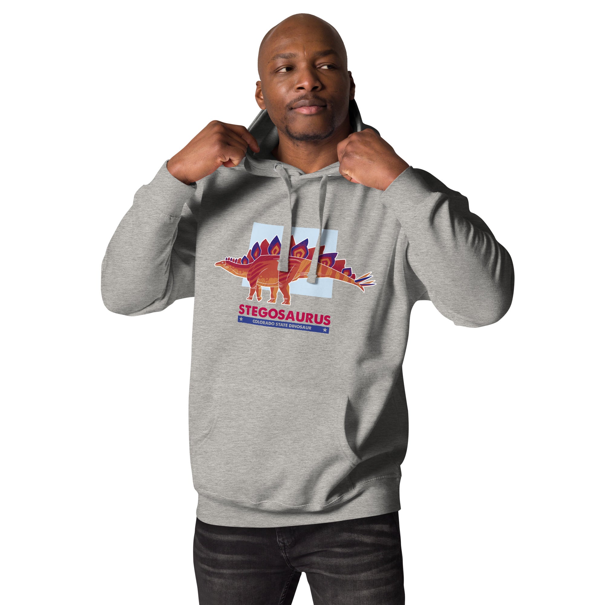 Colorado State Dinosaur Stegosaurus unisex hoodie