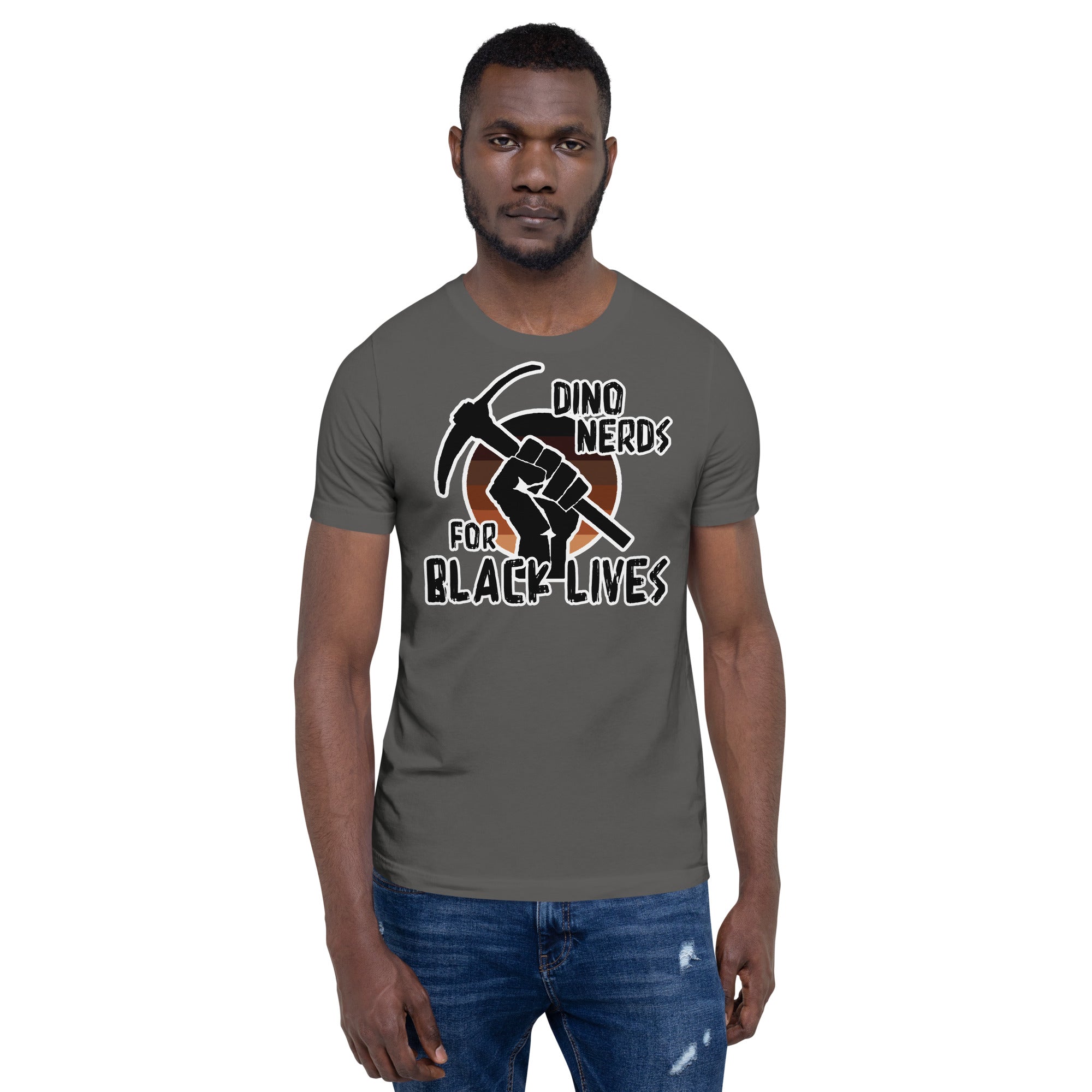 Dinosaur Nerds for Black Lives Matter unisex t-shirt