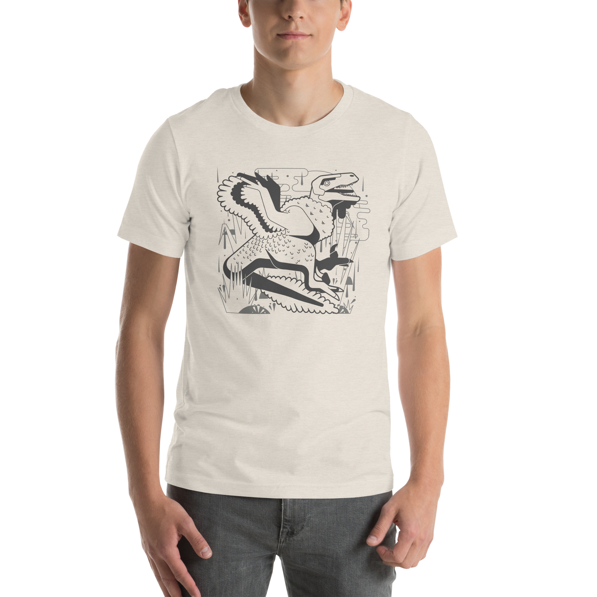 Utahraptor graphic tee