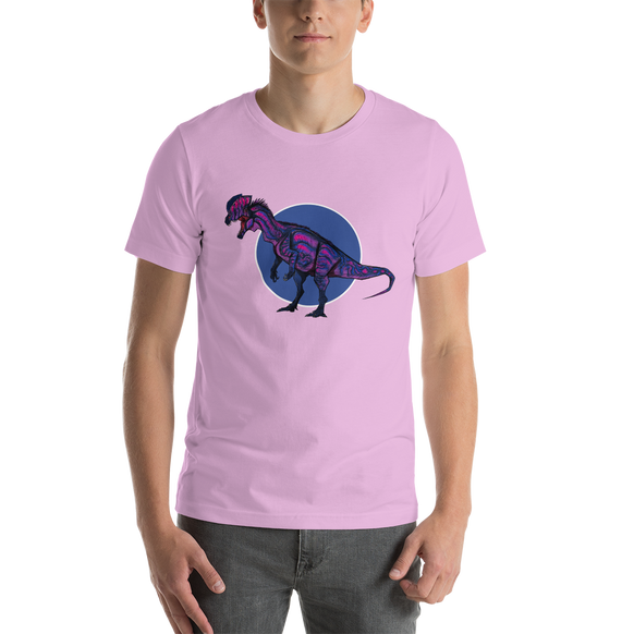 Dilophosaurus Bi Pride t-shirt