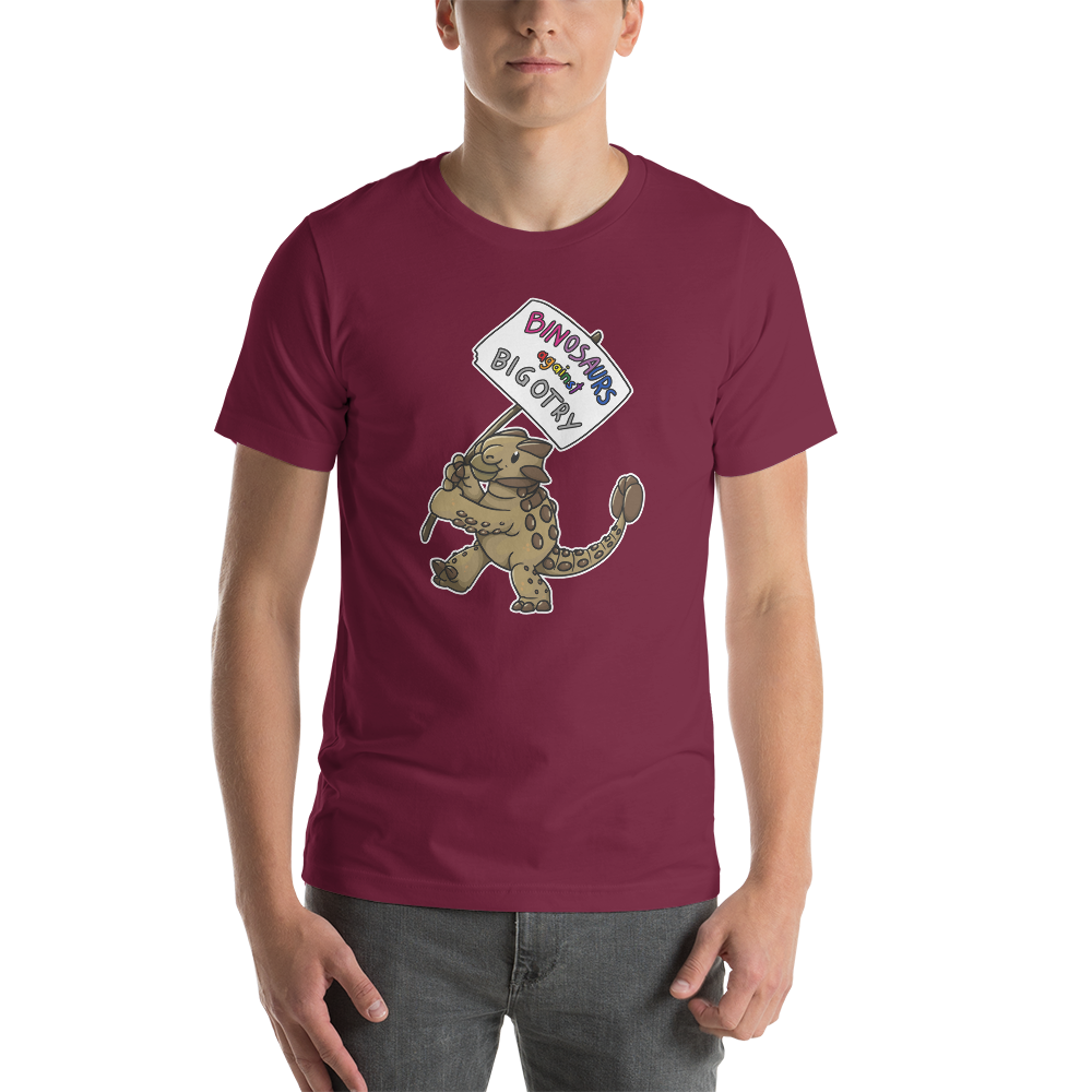 Binosaurs Against Bigotry unisex t-shirt