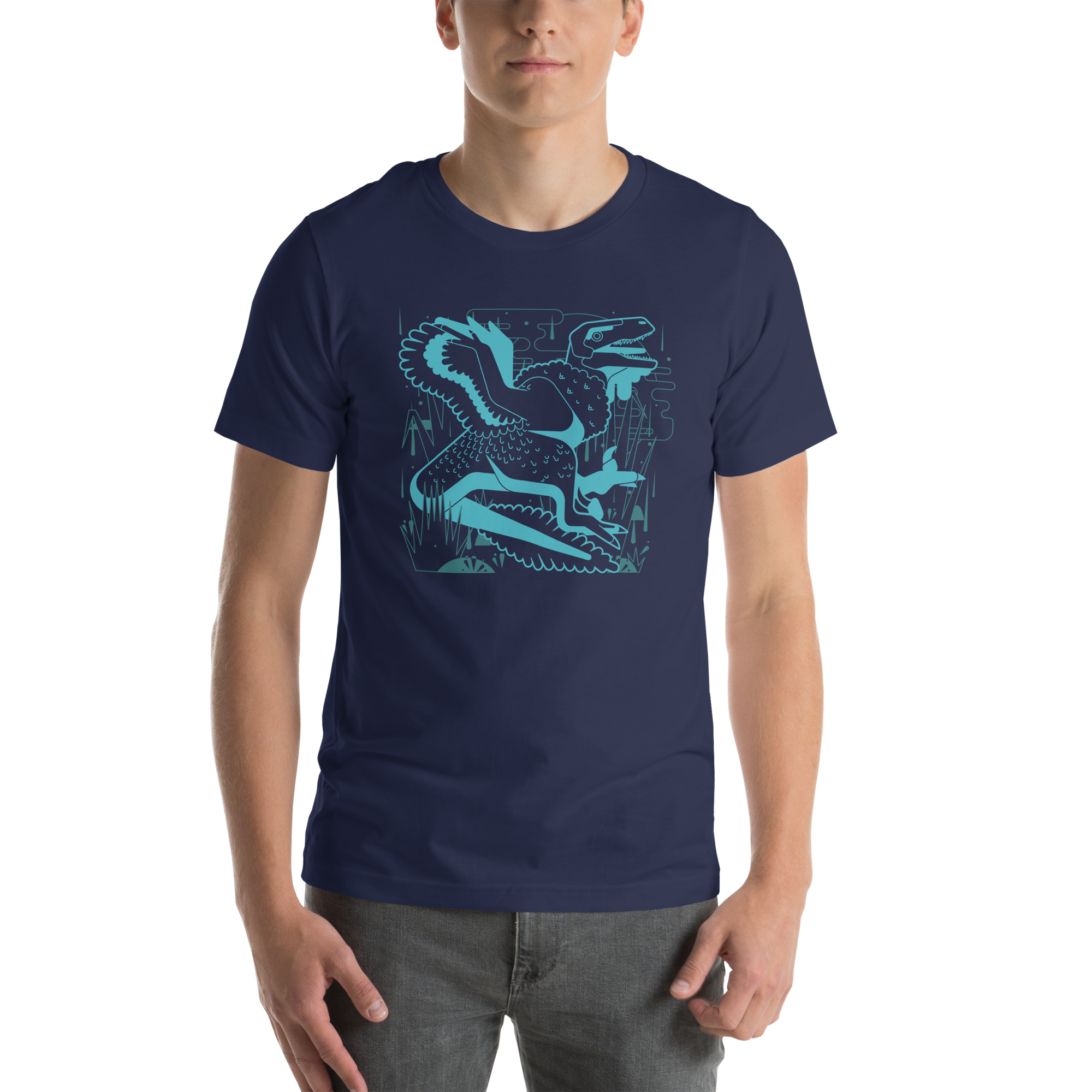 Utahraptor graphic tee