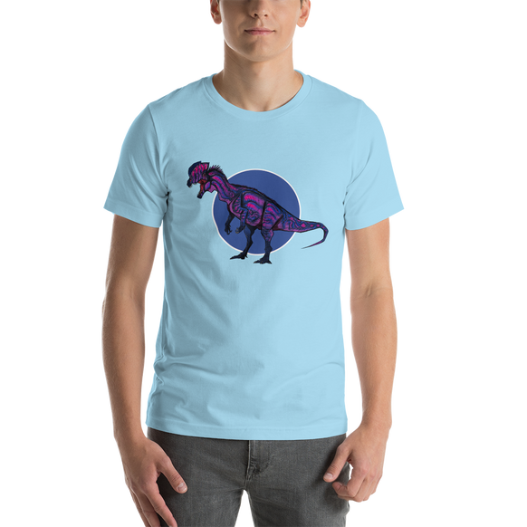 Dilophosaurus Bi Pride t-shirt