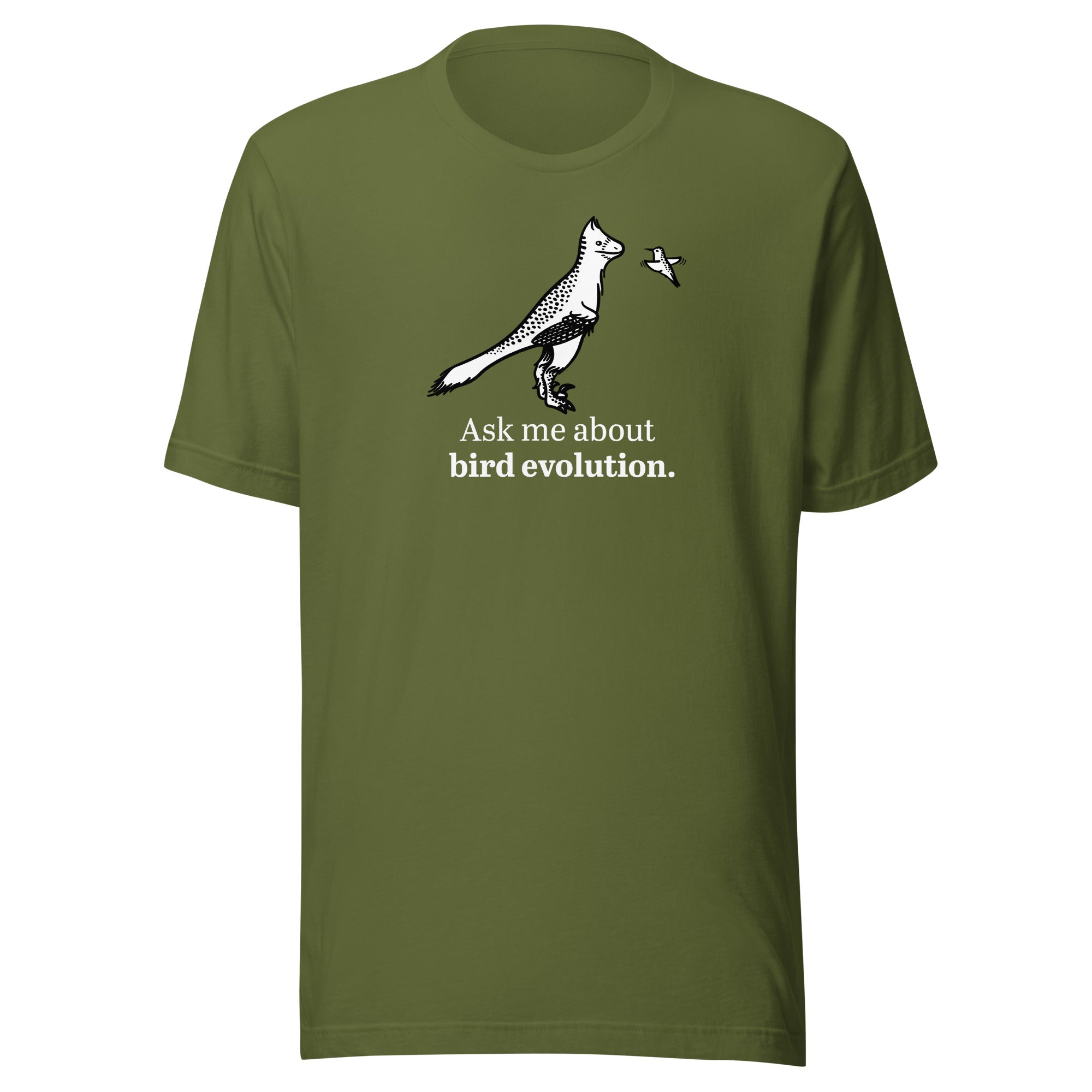 Ask Me About Bird Evolution t-shirt