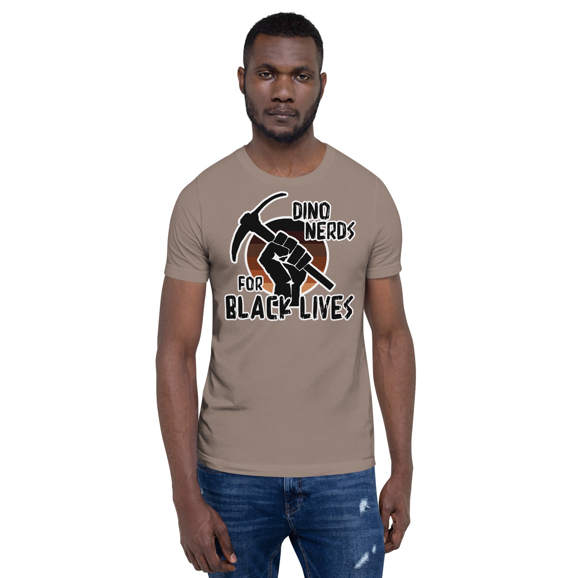 Dinosaur Nerds for Black Lives Matter unisex t-shirt