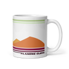 Flaming Cliffs retro mug