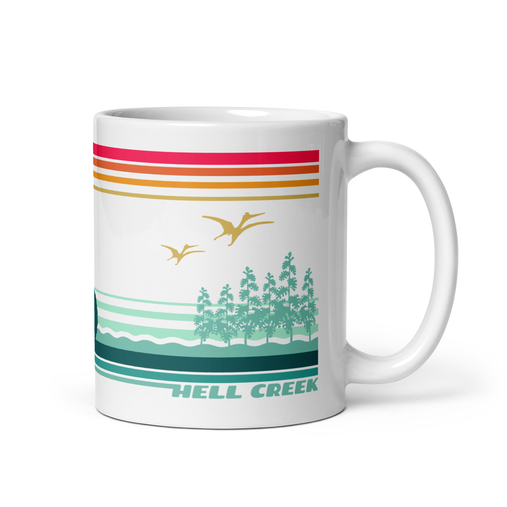 Hell Creek retro mug