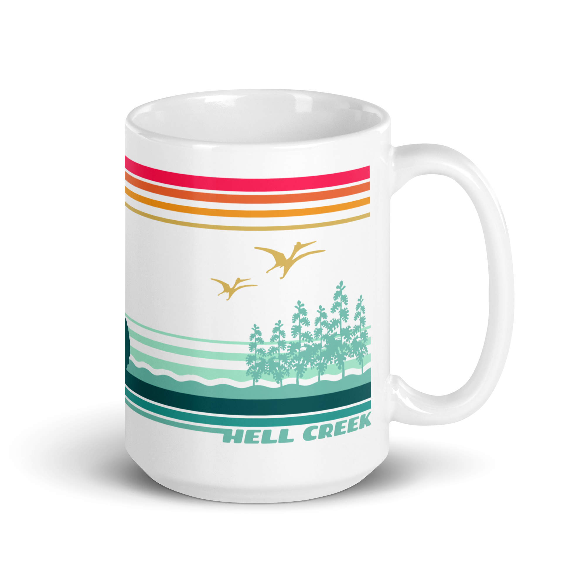 Hell Creek retro mug