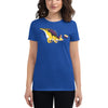 Lambeosaurus Dinosaur Non-binary Pride Flag women's t-shirt