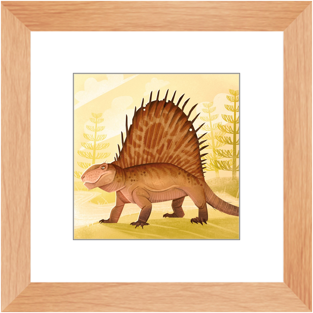 Dimetrodon Permian Weirdo framed print